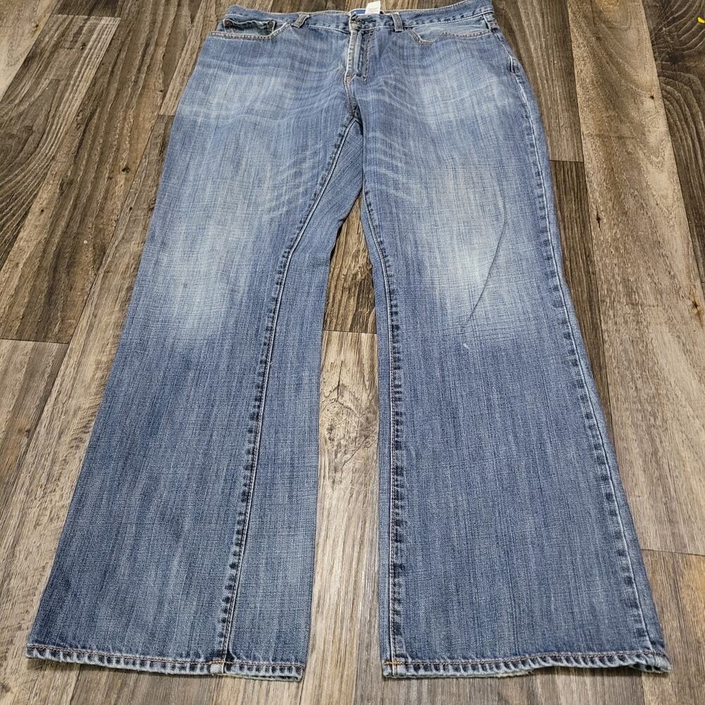 Gap 1969 Jeans Mens 34x32 Blue Denim‎ Distressed Grunge Skater Y2K Boot Fit